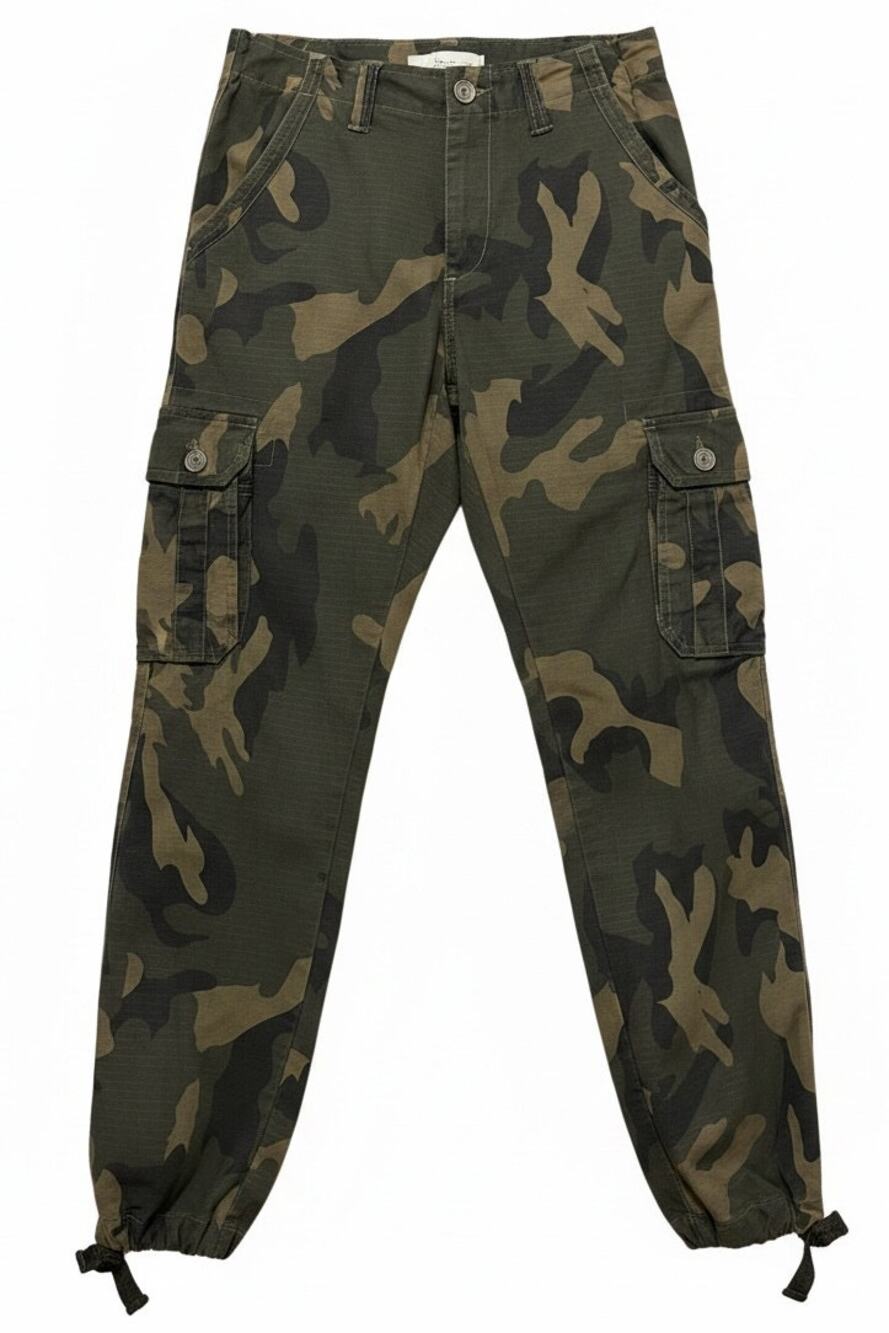 Men's Camo Cargo Pants Project Mayhem Y2K Size 32x32 Green Gorpcore Military
